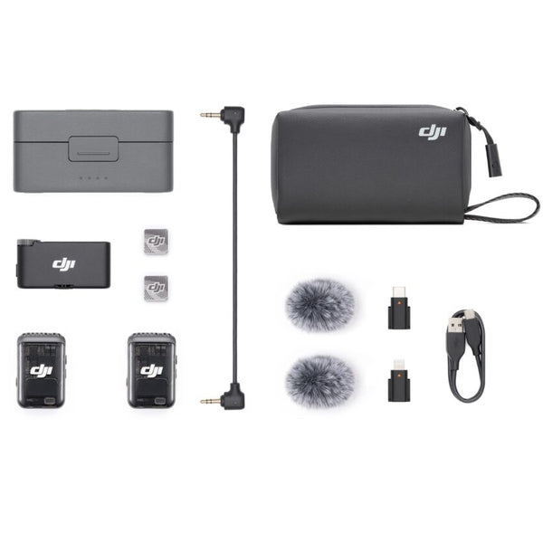 Dji Mic 2 (2 TX + 1 RX + Charging Case) Garanzia Dji Italia Dji Mic 2 (2 TX + 1 RX + Charging Case) Garanzia Dji Italia